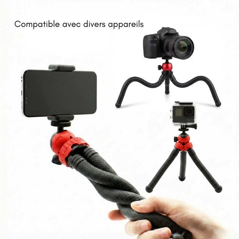 Compatibilités du trépied flexible poulpe