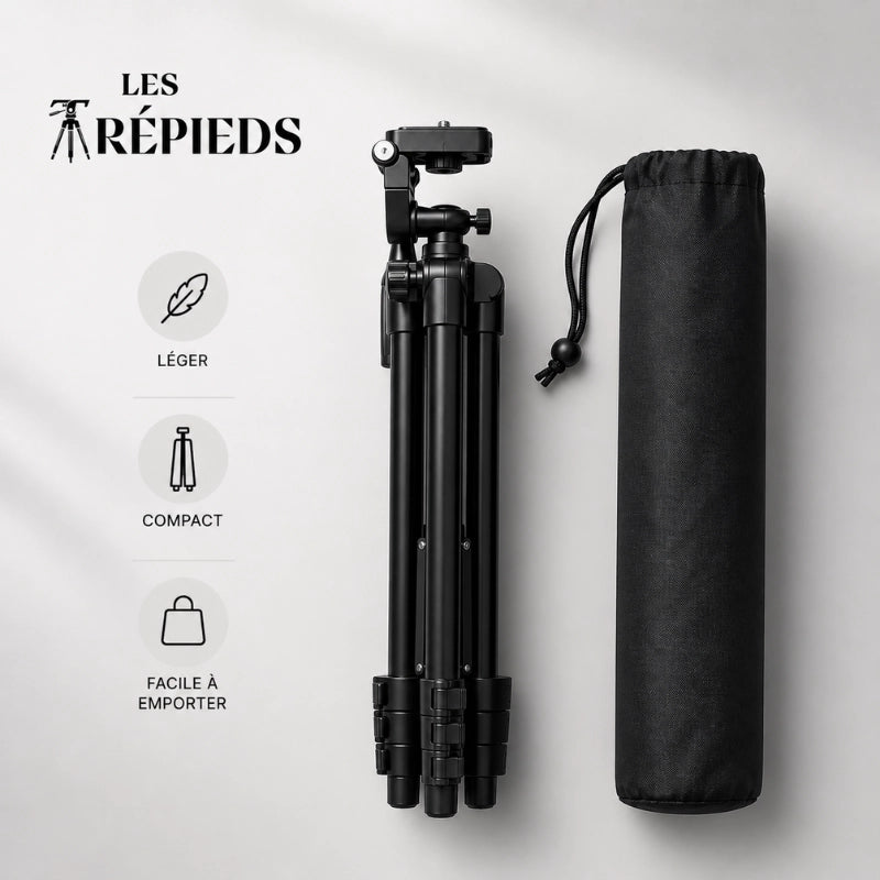 Trépied téléphone 102 CM - Noir