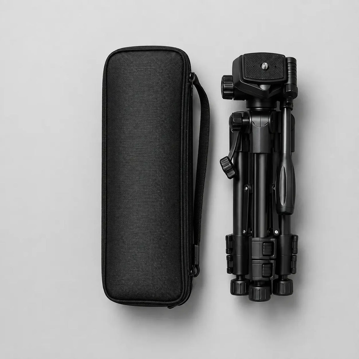 Mini Trépied pour Appareil Photo 63 CM Noir | Compact, Stable & Sac inclus