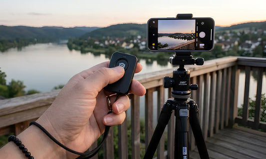 Connexion Bluetooth entre un smartphone et un trepied telephone via telecommande sans fil