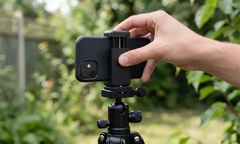 Trépied universel compatible avec plusieurs modèles de smartphones