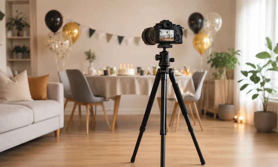 Trépied photo utilisé pour stabiliser un appareil et améliorer la netteté