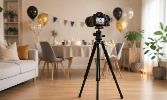 Trépied photo utilisé pour stabiliser un appareil et améliorer la netteté