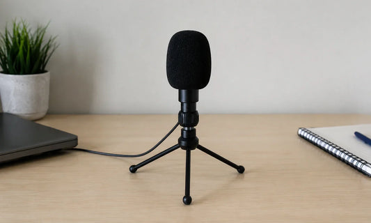 Trépied micro sur bureau 
