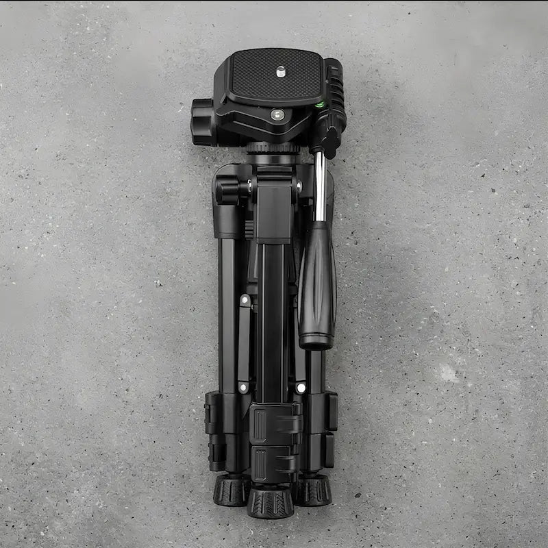 Mini trépied appareil photo noir plié