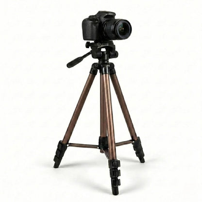 Appareil photo clipsé sur le trépied 126 CM bronze