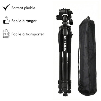 Avantages du trépied appareil photo 140 CM grips en mousse