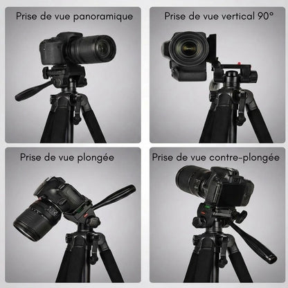 Informations d'utilisations du trépied appareil photo 150 CM grips en mousse