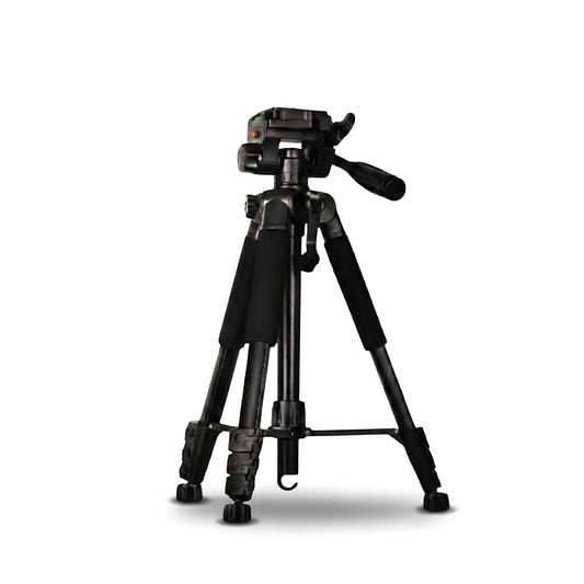 Trépied appareil photo 140 CM grips en mousse sur fond blanc