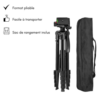 Avantages du trépied appareil photo 185 CM noir