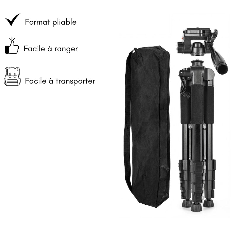 Informations sur le  trépied appareil photo 188 CM grips en mousse