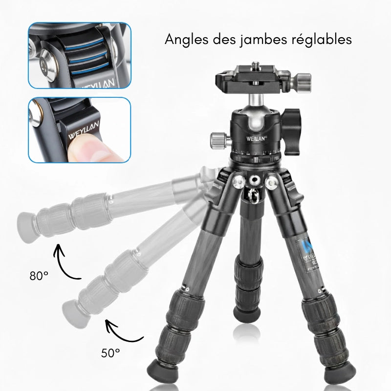 Information du trépied carbone 46 CM