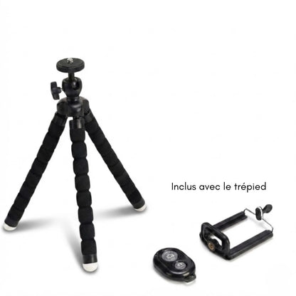 Information sur le trépied flexible Bluetooth noir
