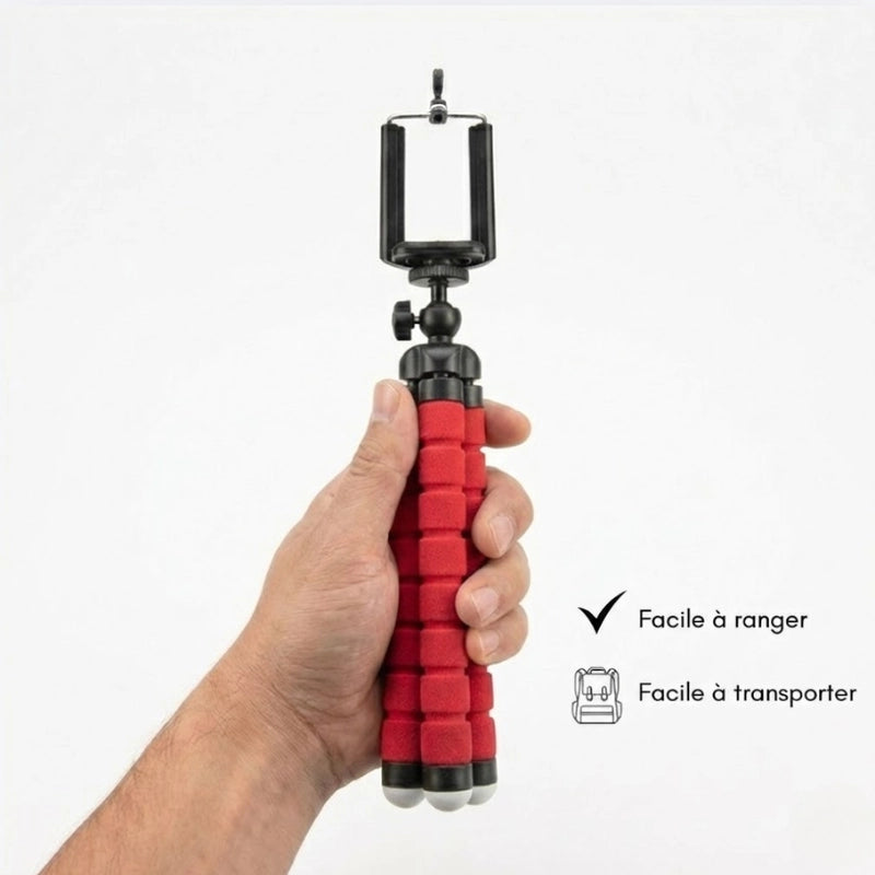 Avantages sur le trépied flexible Bluetooth rouge