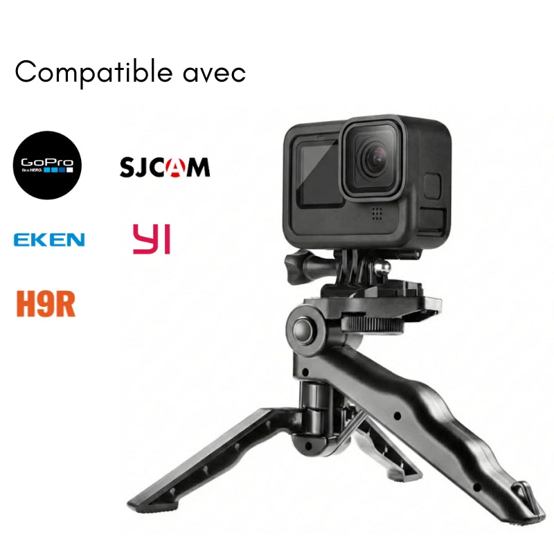 Compatibilités des caméra sur le trépied GoPro pliable