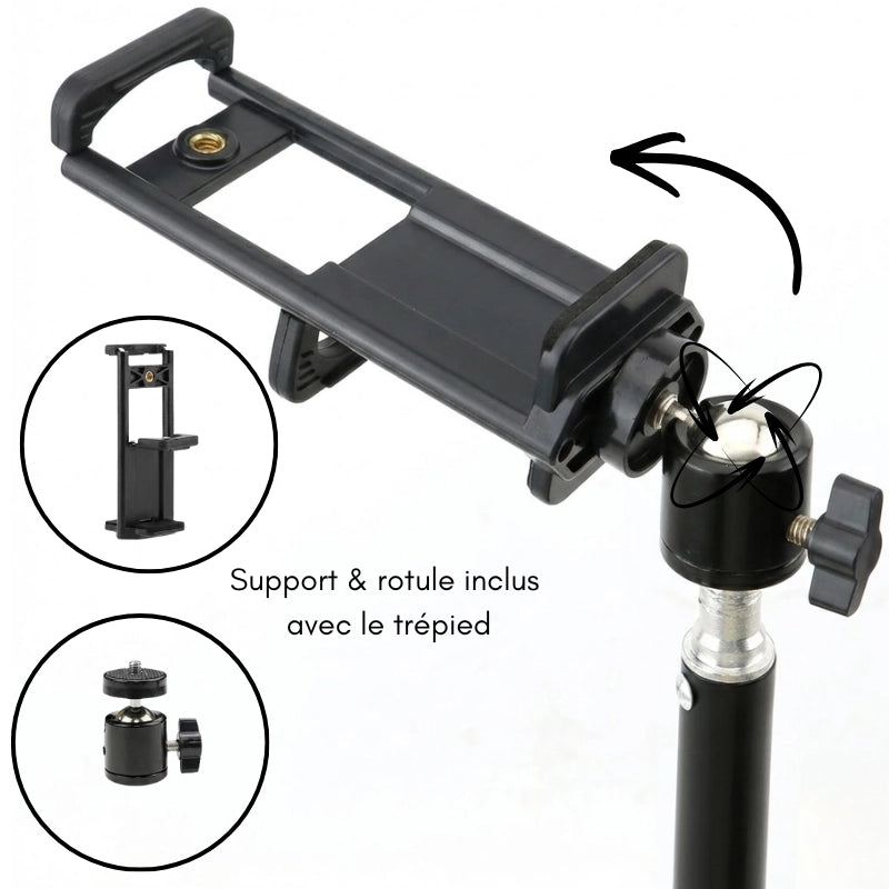 Produits inclus avec le trépied iPad 150 CM noir