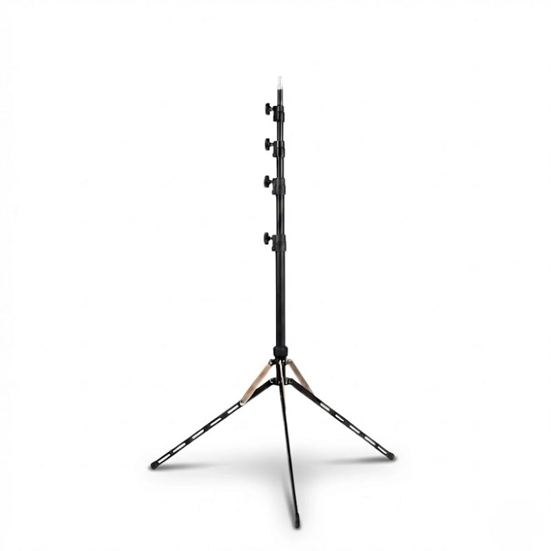 Trépied motifs beiges sur fond blanc 