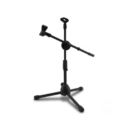 Trépied micro double supports sur fond blanc