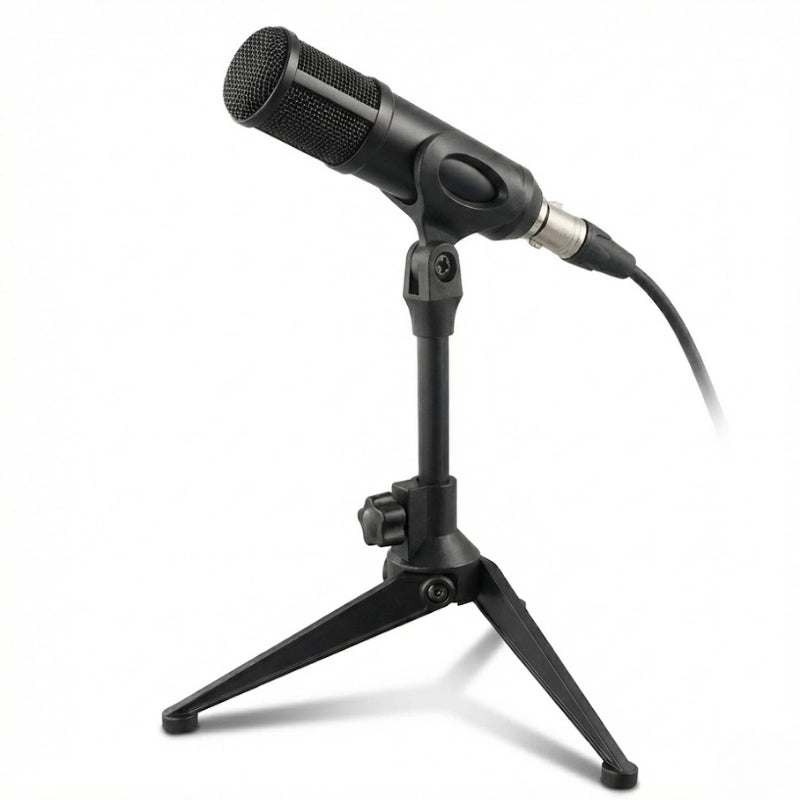 Micro sur le trépied portable