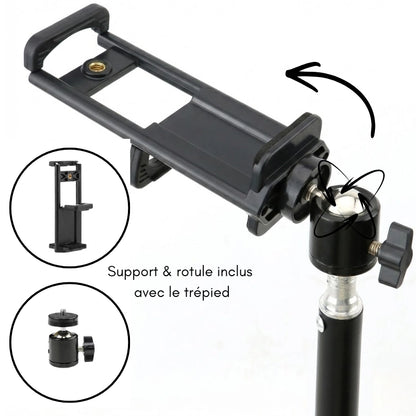 Produits inclus avec le trépied tablette 200 CM noir