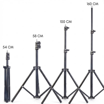 Dimensions du trépied téléphone 160 CM noir
