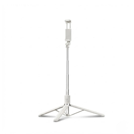 Trépied téléphone 170 CM blanc sur fond blanc