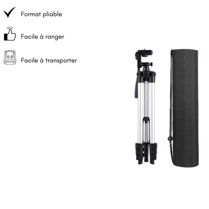 Avantages du trépied téléphone argent