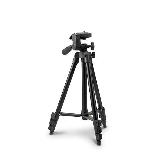Trépied téléphone 102 CM noir sur fond blanc