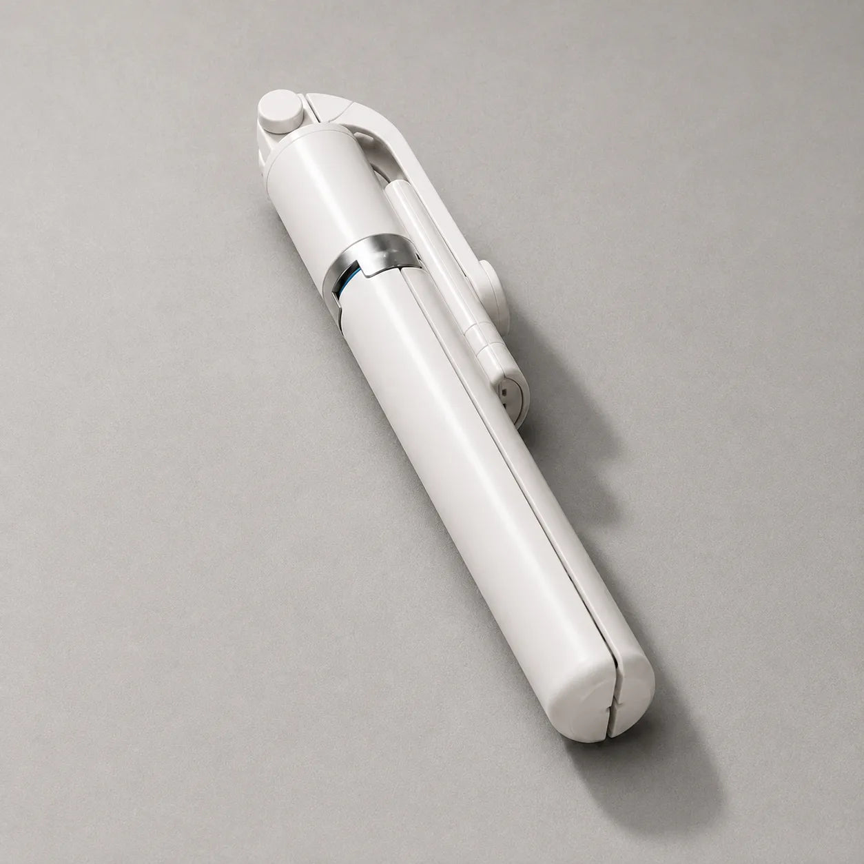 Trépied Téléphone 170 CM Blanc Aluminium | iPhone & Android | Stable à Pleine Extension & Télécommande incluse