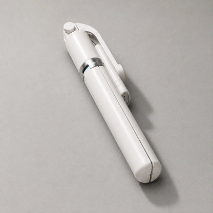 Trépied Téléphone 170 CM Blanc Aluminium | iPhone & Android | Stable à Pleine Extension & Télécommande incluse