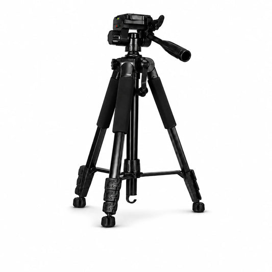 Trépied Appareil Photo 150 CM Aluminium | Reflex, Hybride & Smartphone | Vis 1/4", Grips Mousse & Sac inclus