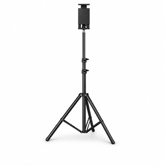 Trépied Tablette 160 CM Noir | iPad & Samsung Galaxy | Sac de Rangement & Support inclus