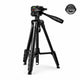 Trépied Appareil Photo 185 CM Noir Aluminium | Reflex, Hybride & Smartphone | Vis 1/4" & Sac de Rangement inclus