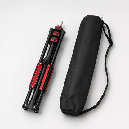 Trépied Lumière 190 CM Motifs Rouges | Ring Light & Softbox | Sac de Transport inclus
