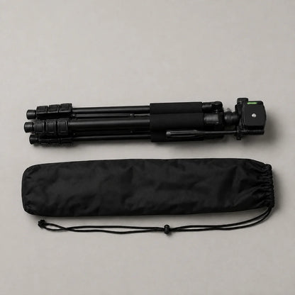 Trépied Appareil Photo 178 CM Aluminium | Reflex, Hybride & Smartphone | Vis 1/4", Grips Mousse & Sac inclus