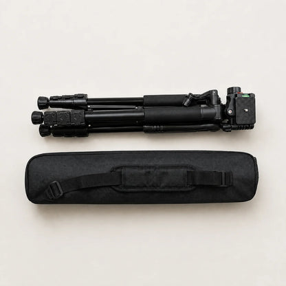 Trépied Appareil Photo 150 CM Aluminium | Reflex, Hybride & Smartphone | Vis 1/4", Grips Mousse & Sac inclus
