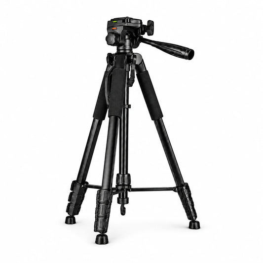 Trépied Appareil Photo 178 CM Aluminium | Reflex, Hybride & Smartphone | Vis 1/4", Grips Mousse & Sac inclus