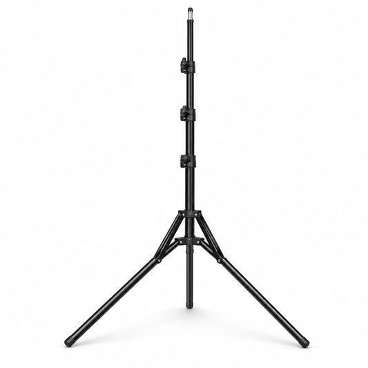 Trépied Lumière 200 CM Noir | Ring Light & Softbox | Grande Hauteur & Stable