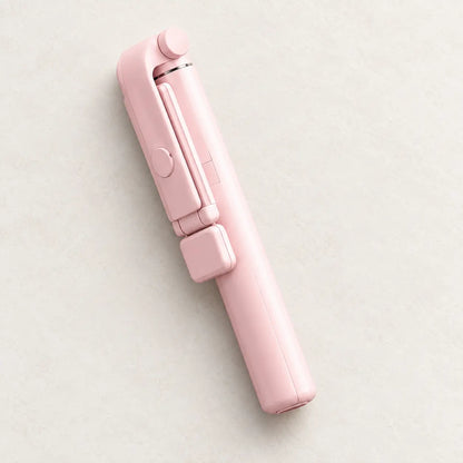 Trépied Téléphone 95 CM Rose | iPhone & Android | Lampe Intégrée & Télécommande Bluetooth