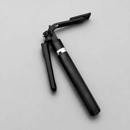 Trépied Téléphone 170 CM Noir Aluminium | iPhone & Android | Stable à Pleine Extension & Télécommande incluse