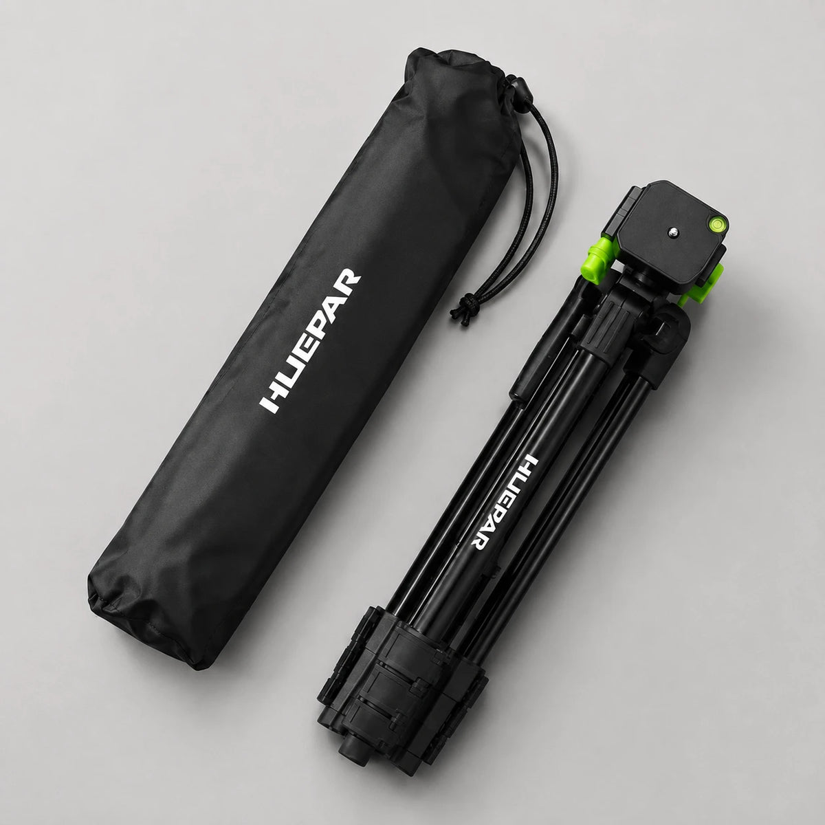 Trépied Laser 152 CM Noir Aluminium | Niveau Laser & Croix | Tête Orientable & Sac inclus