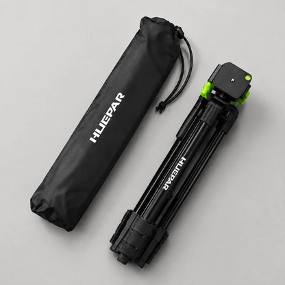 Trépied Laser 152 CM Noir Aluminium | Niveau Laser & Croix | Tête Orientable & Sac inclus