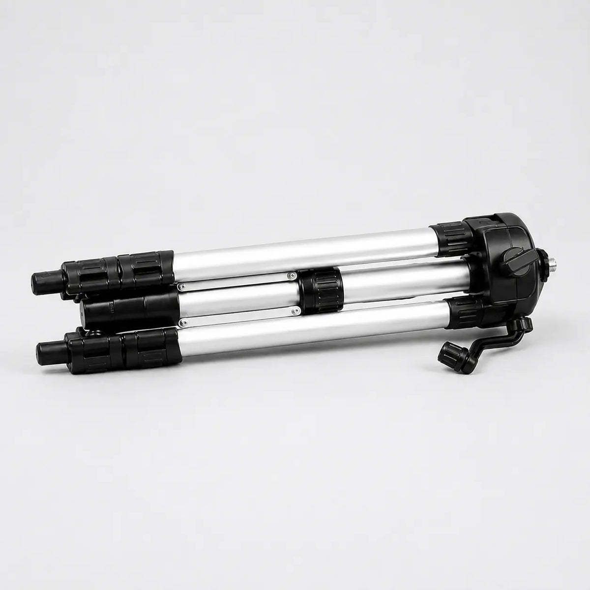 Trépied Laser 120 CM Gris Aluminium | Niveau Laser & Croix | Sac de Rangement inclus