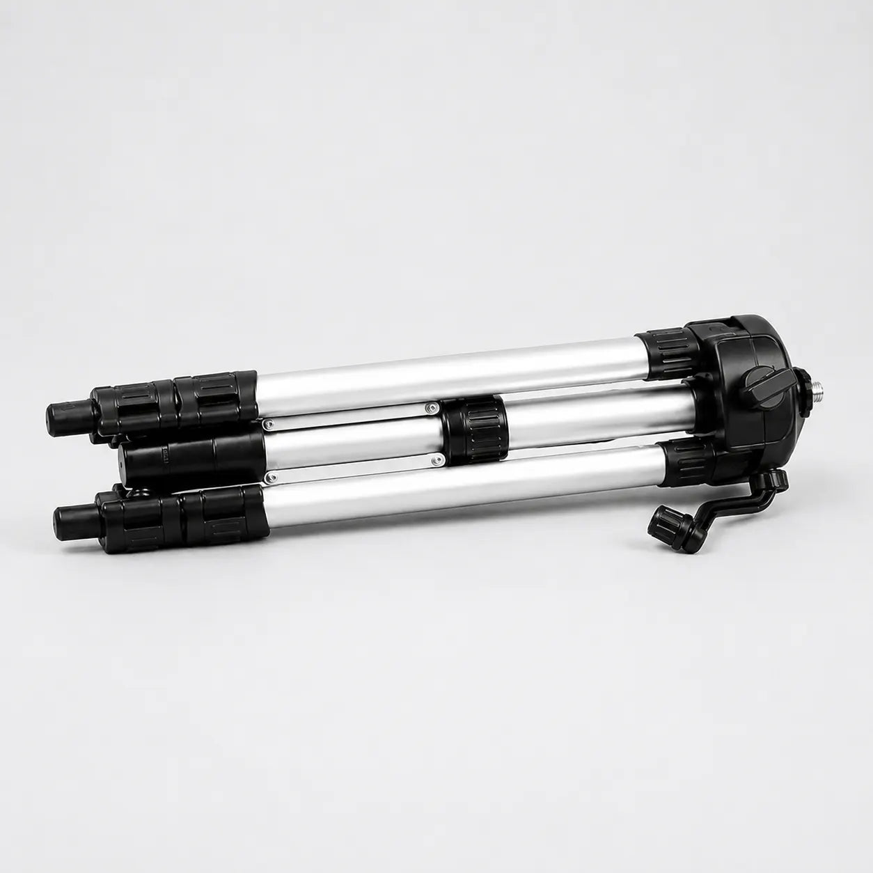 Trépied Laser 150 CM Gris Aluminium | Niveau Laser & Croix | Sac de Rangement inclus