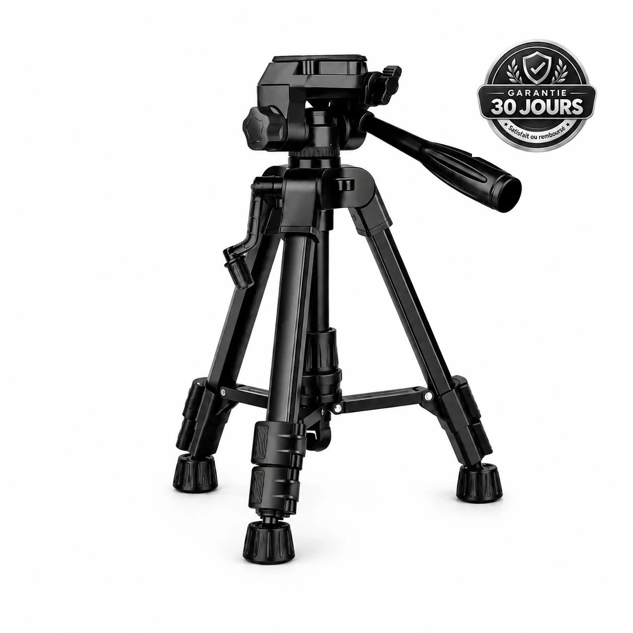 Mini Trépied pour Appareil Photo 63 CM Noir | Compact, Stable & Sac inclus