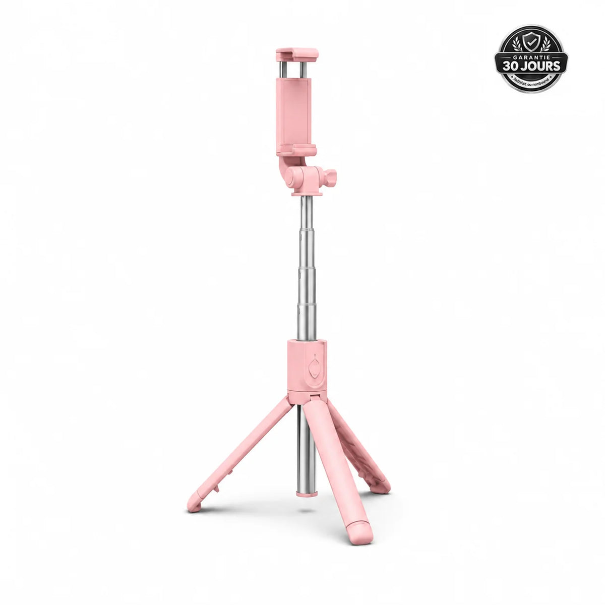 Mini Trépied Téléphone 70 CM Rose | iPhone & Android | Perche Selfie & Télécommande Bluetooth