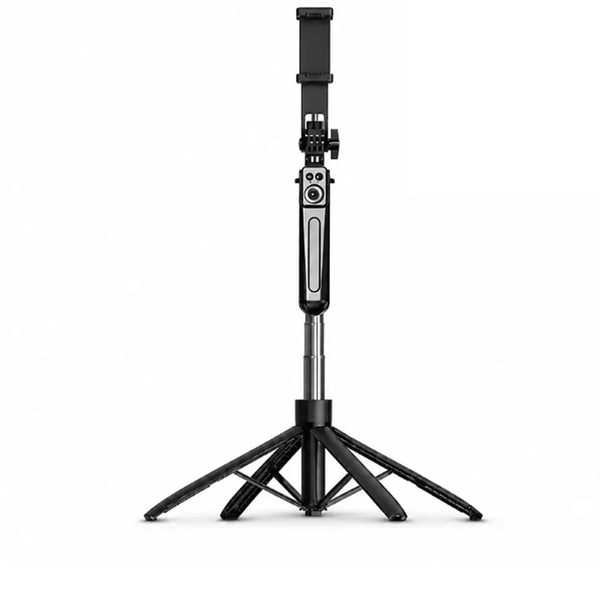 Trépied Téléphone 180 CM Noir 4 Pieds | iPhone & Android | Télécommande Bluetooth incluse