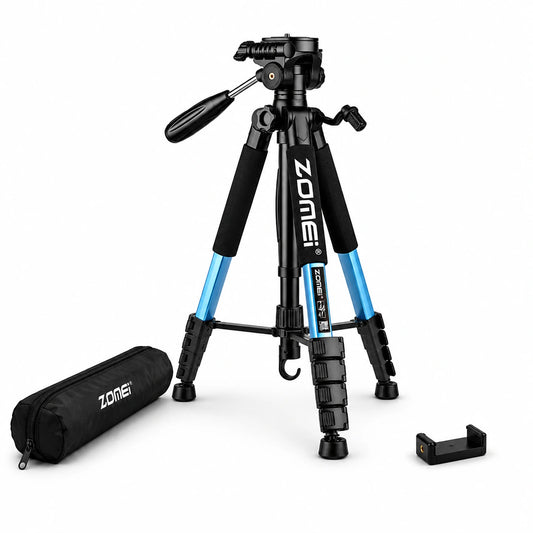 Trépied appareil photo bleu 187 CM - Grips En Mousse