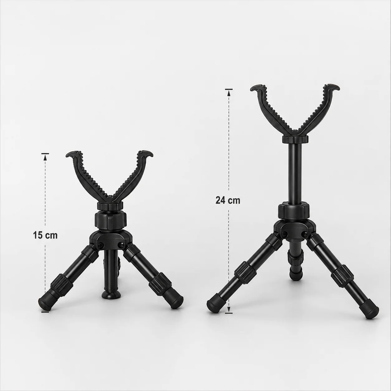 Trépied Chasse Portable Noir Réglable | Support Extérieur Stable