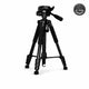 Trépied Appareil Photo 150 CM Aluminium | Reflex, Hybride & Smartphone | Vis 1/4", Grips Mousse & Sac inclus